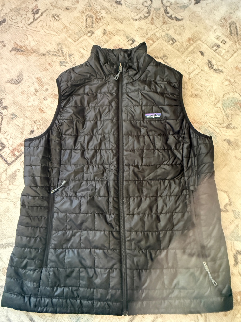 Patagonia Black Quilted Puffer Vest Size XL